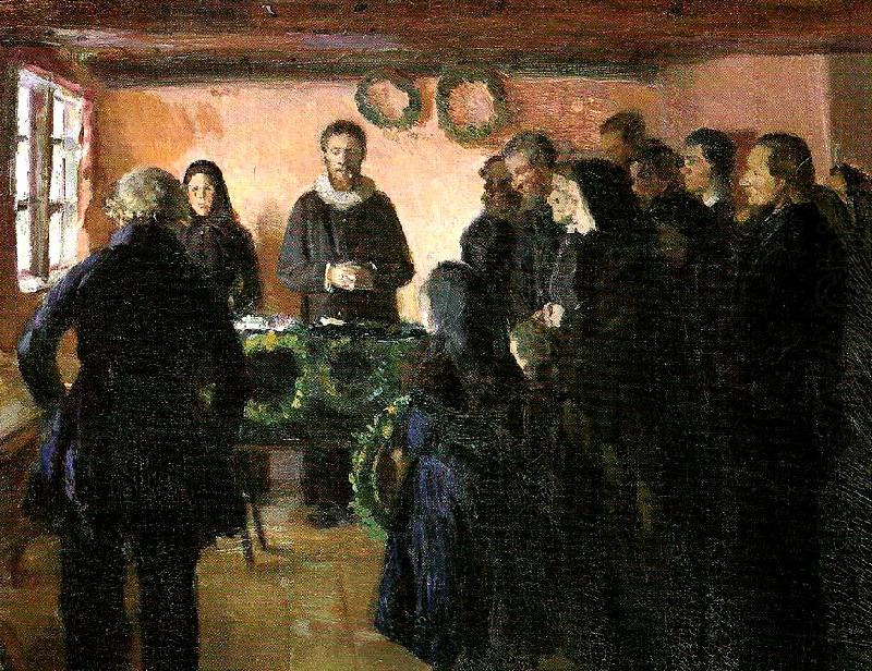 en begravelse, Anna Ancher